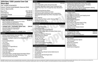 2026 RAM 1500 Laramie