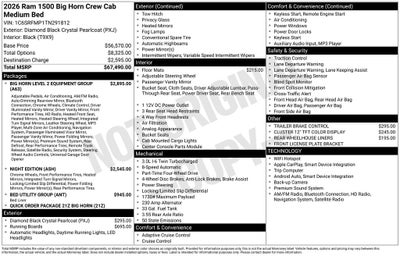 2026 RAM 1500 Big Horn/Lone Star
