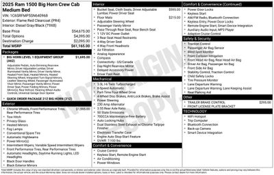 2025 RAM 1500 Big Horn/Lone Star