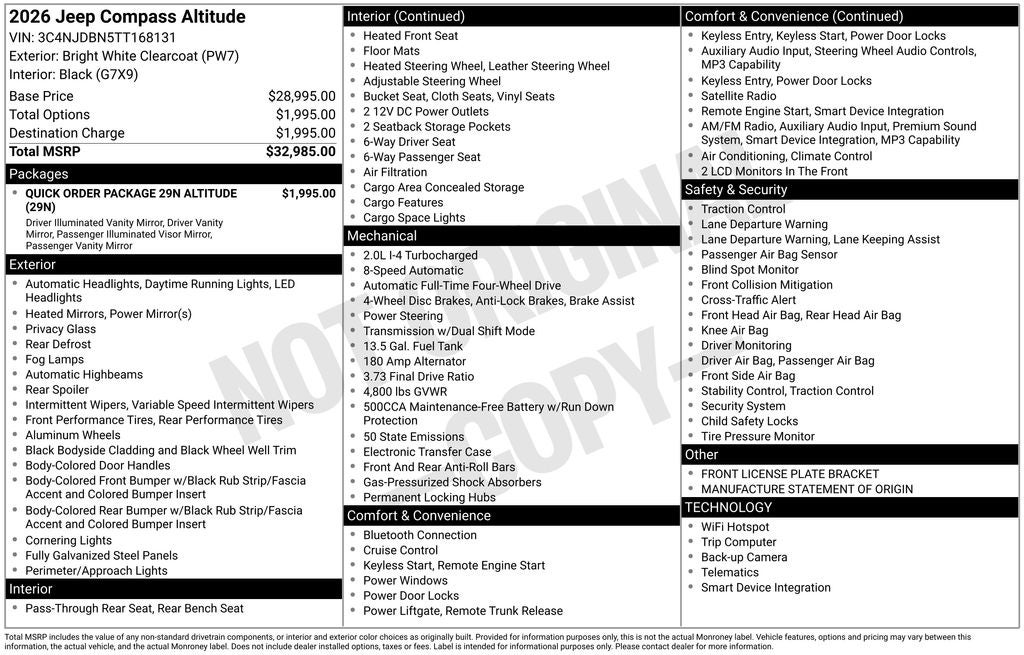 2026 Jeep Compass Latitude