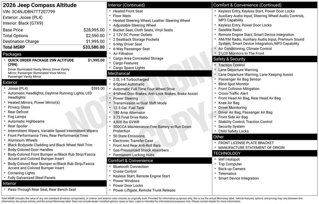 2026 Jeep Compass Latitude