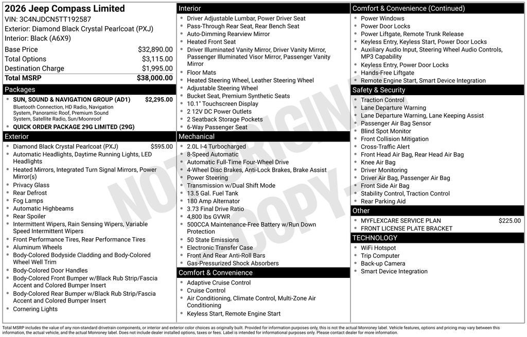 2026 Jeep Compass Limited