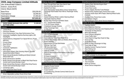2026 Jeep Compass Limited