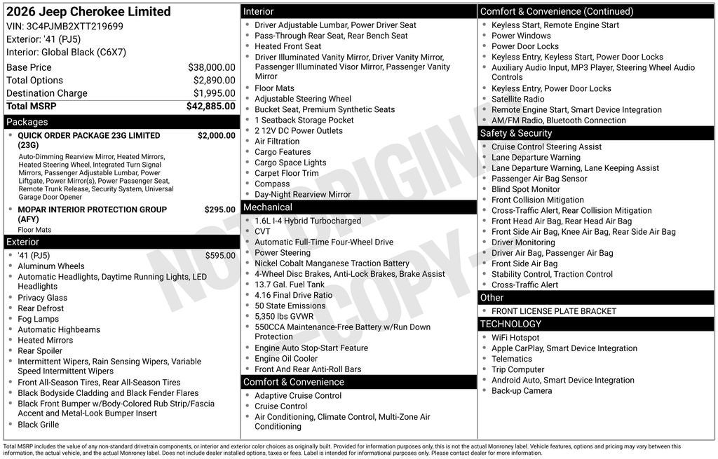 2026 Jeep Cherokee Laredo