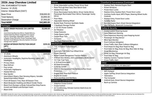 2026 Jeep Cherokee Laredo