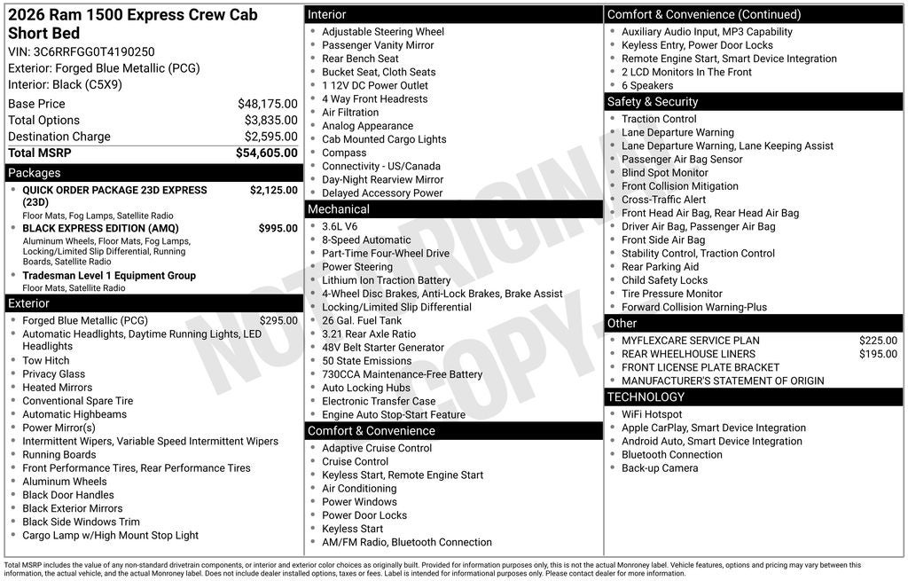 2026 RAM 1500 Express