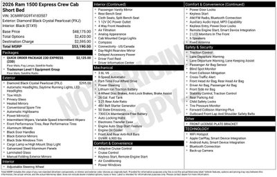 2026 RAM 1500 Express