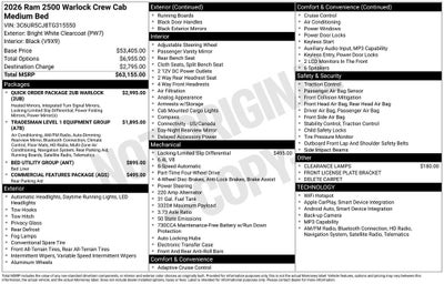 2026 RAM 2500 Tradesman