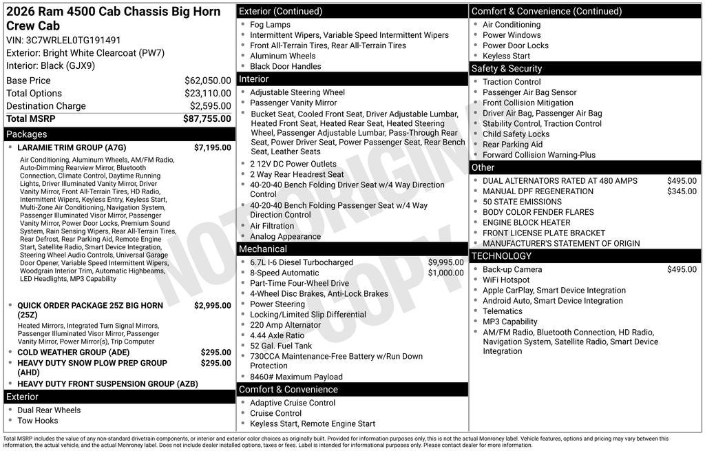 2026 RAM 4500HD Laramie