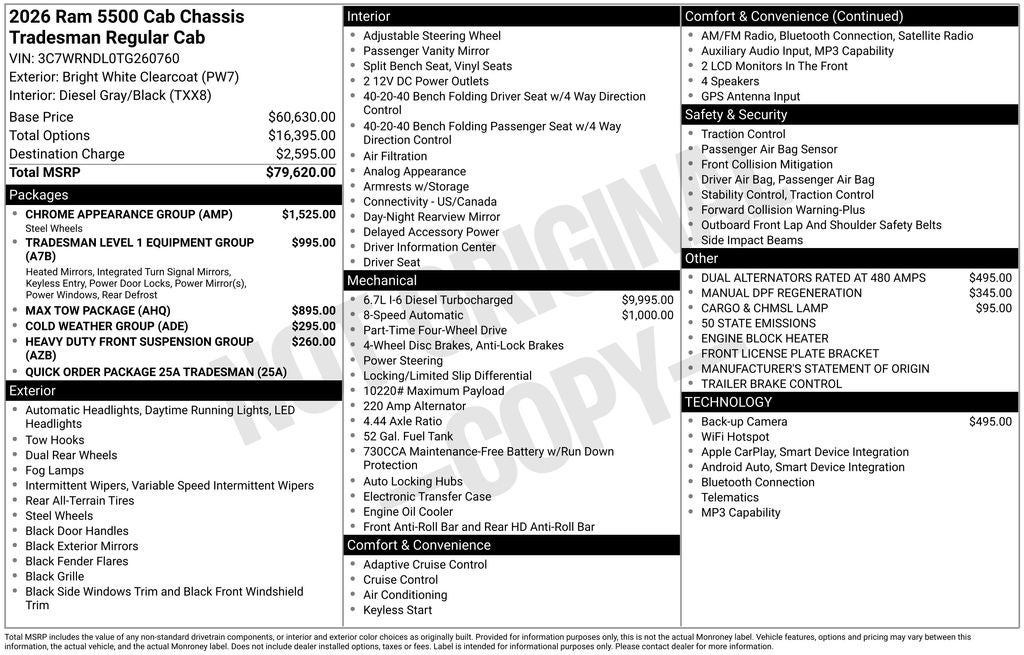 2026 RAM 5500HD Tradesman