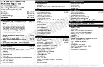 2026 RAM 5500HD Tradesman