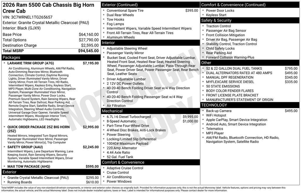 2026 RAM 5500HD Tradesman