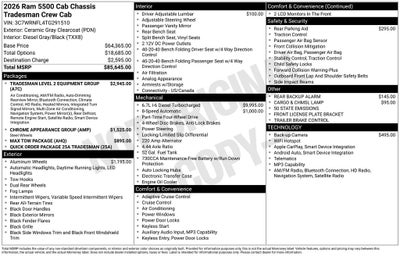 2026 RAM 5500HD Tradesman