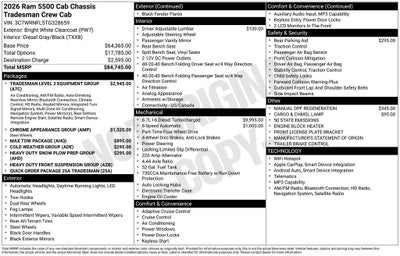 2026 RAM 5500HD Tradesman