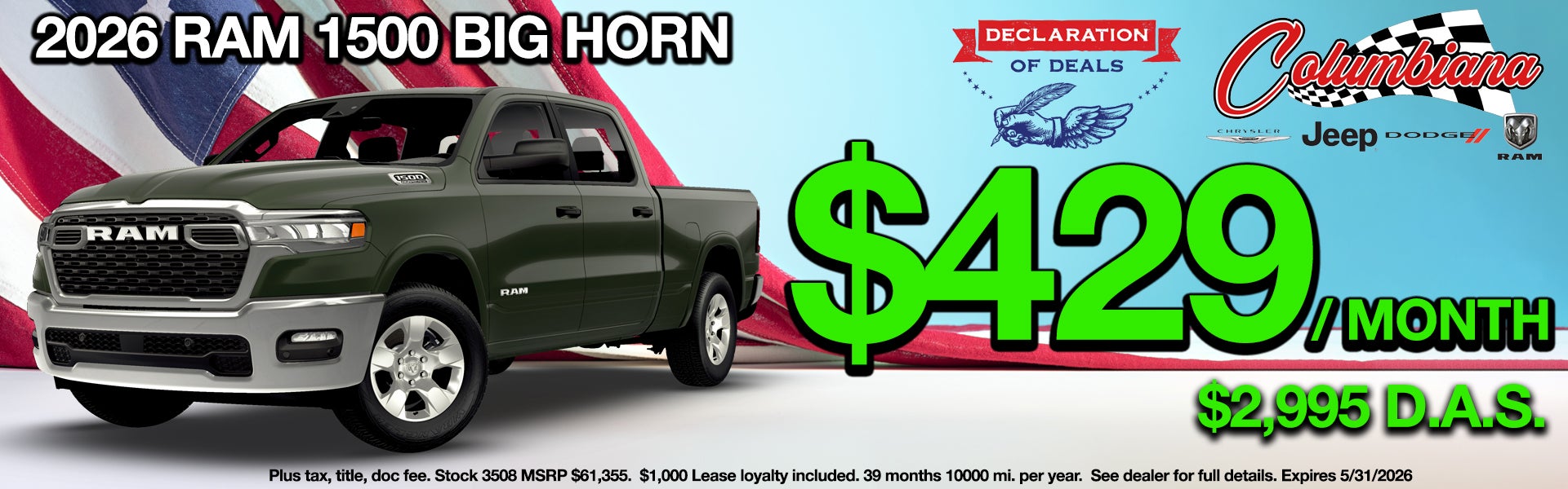 2026 RAM 1500 Big Horn
